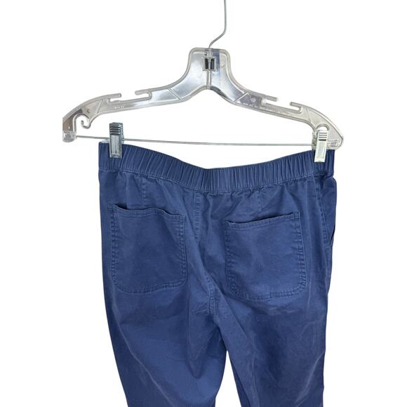 Denim & Co. Regular EasyWear Twill Straight Leg Pant with Pockets Navy Small - Picture 6 of 9